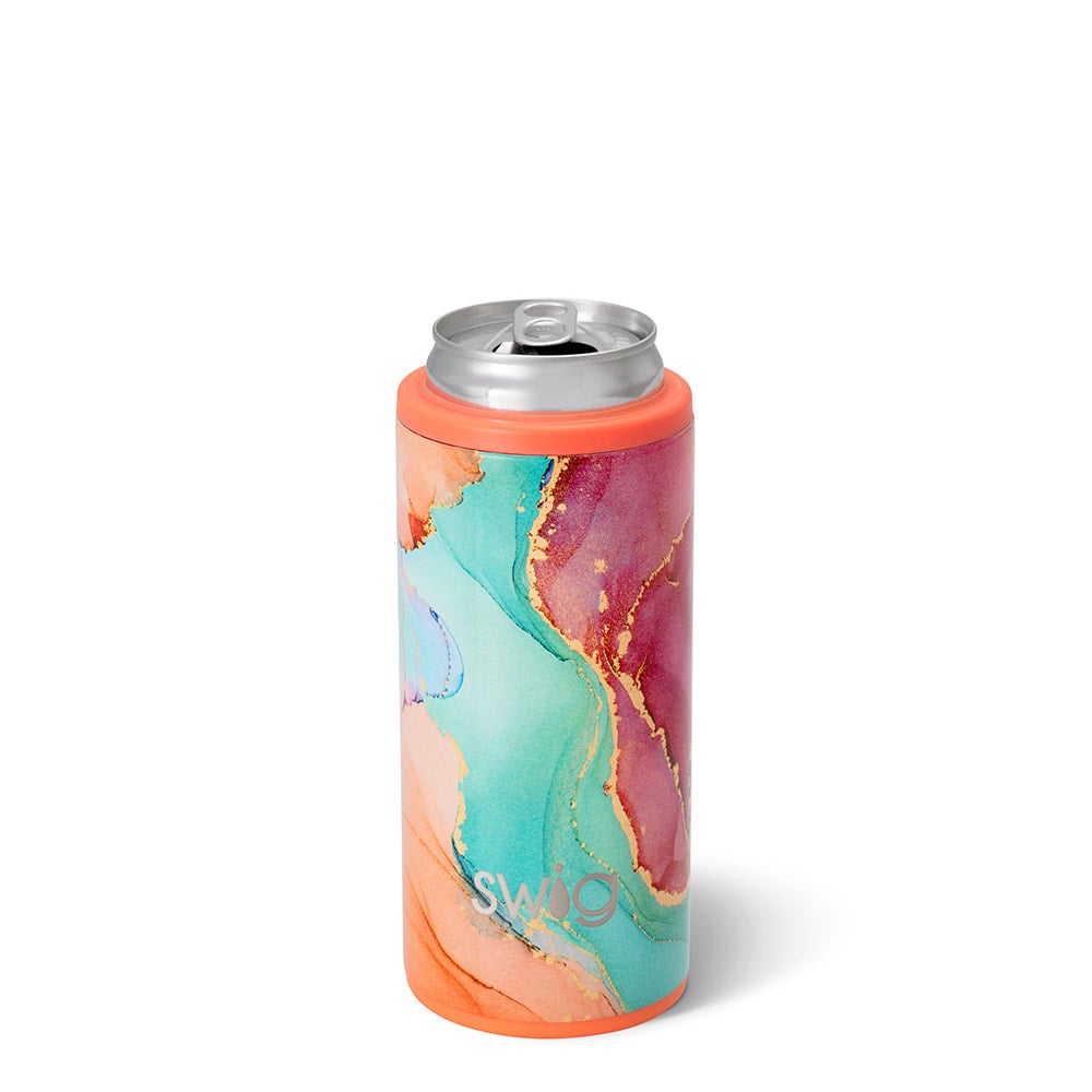 SWIG SKINNY CAN KOOZIE - HYDRANGEA