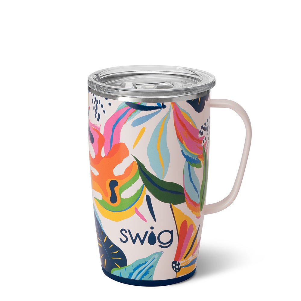 Swig Life 18oz Travel Mug with Handle and Lid Stainless Steel